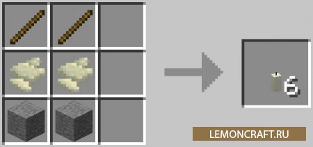 Мод на украшение интерьера ATLCraft Candles [1.12.2] [1.10.2]